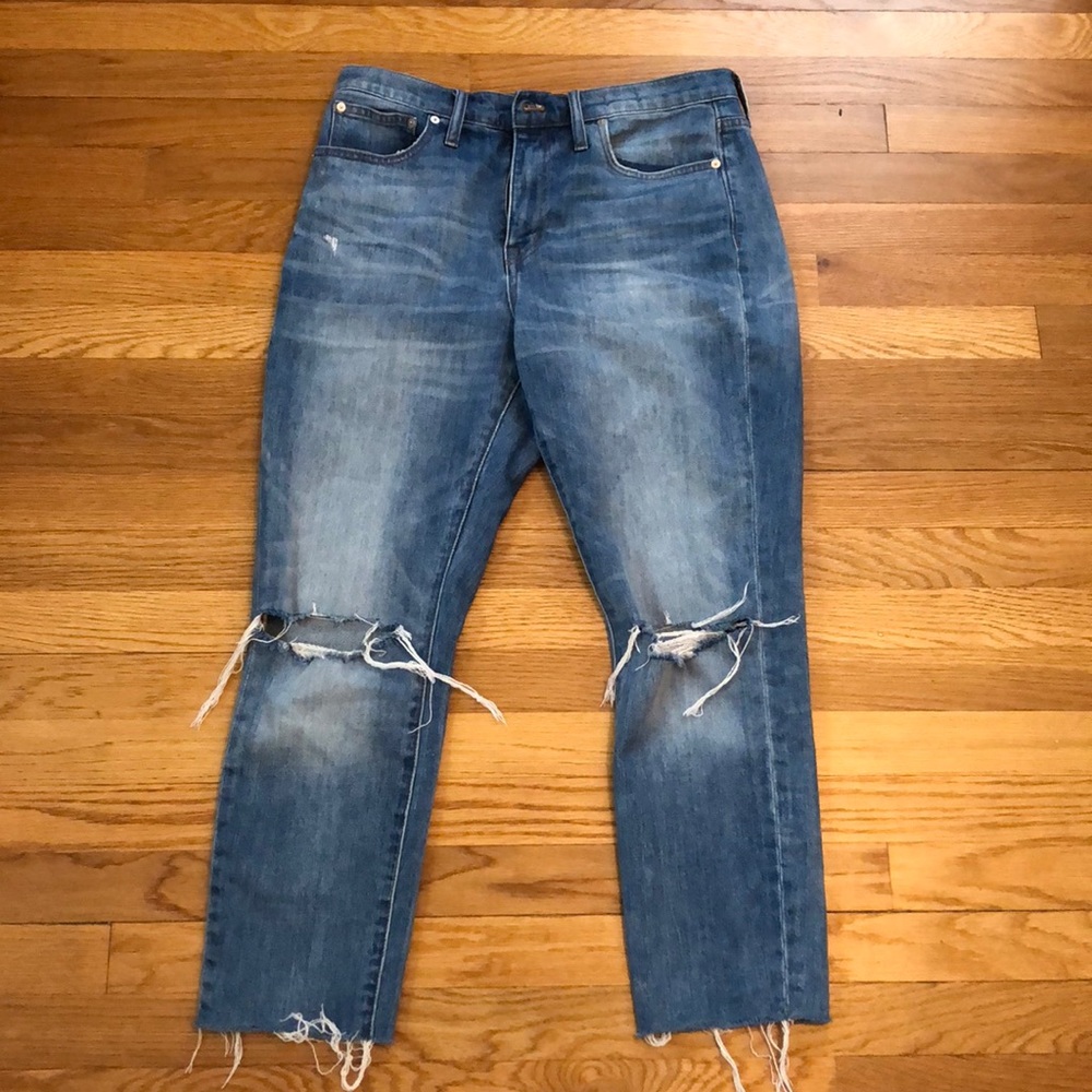 Madewell high rise slim boy jean